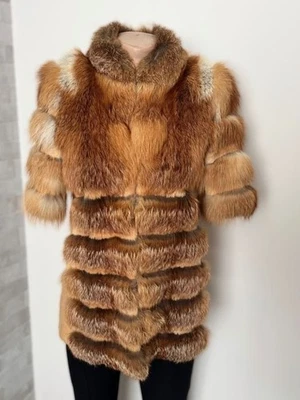 Women Fox Fur Vest Multicolor 36 - Bild 1 von 4