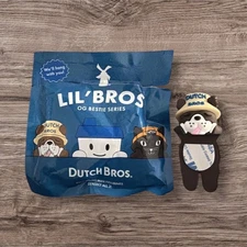 DUTCH BROS “LIL’ BROS” Mini Figure Very LIMITED Puppy Dog Coffee Collectible