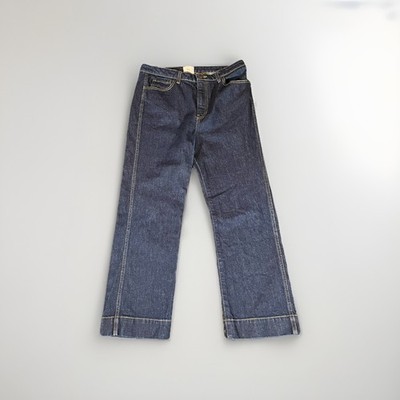 Goop G Label Womens Wide Leg Dark Wash Jeans 31 100% Cotton Capsule Minimal