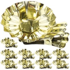 10 Pcs Metal Candle Holders Candles Taper Lovely Candleholders Clip Clips