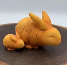 Home Grown By Enesco 2006 Carrot Rabbit & Kit Retired Vtg Garden & Home Decor