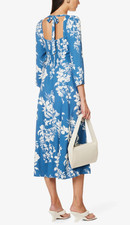 Reformation Mara Floral Print Midi Dress Size 12 Wedding Cocktail and Formal