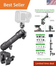 Secure Super Clamp Camera Mount with Double Ball Head - Adjustable Lightweight