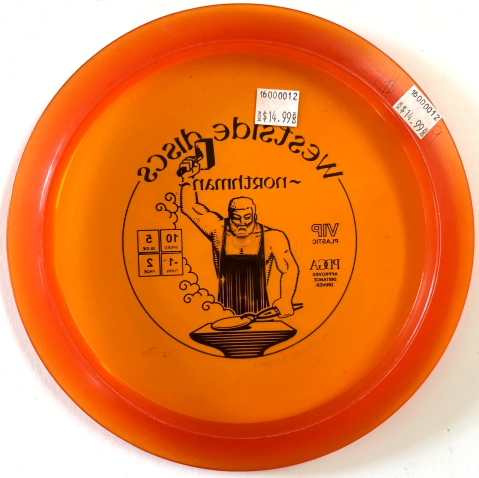 Westside Discs VIP Northman FINNISH - Made In Finland 172g Scaled Orange New - Image 2 of 4