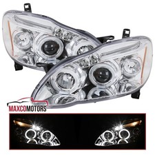 Projector Headlights Fits 2003-2008 Toyota Corolla Led Halo Headlamps Leftright Projector Headlights Fits 2003-2008 Toyota Corolla Led Halo Headlamps Leftright