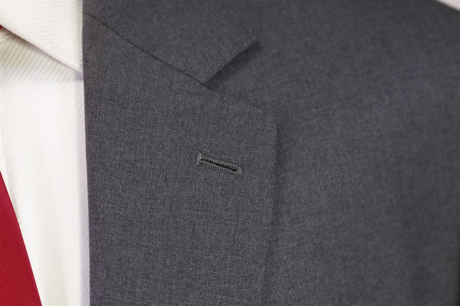 Andrew Lock Custom Tailored Solid Gray 2-Btn Supe… - image 5