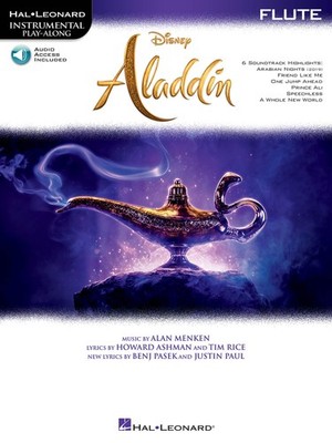 Aladdin Disney Movie 2019 for Flute Solo Sheet Music Play-Along Song Book Audio