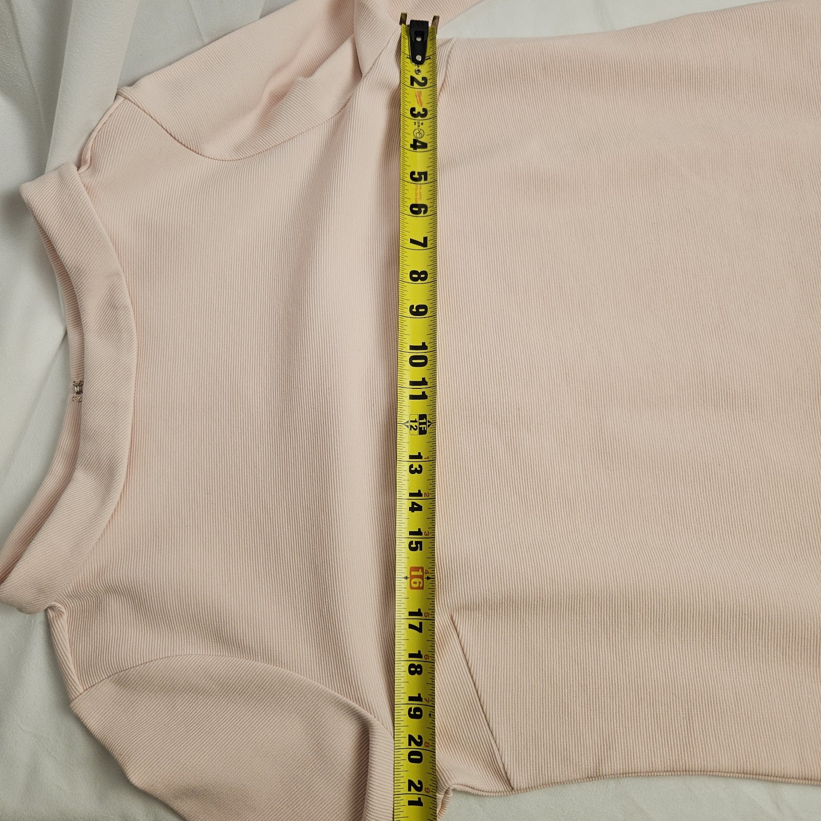 Talbots Light Pink Collared Button Back Knit Blou… - image 6