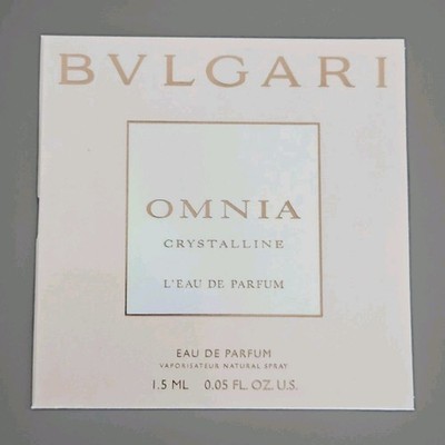 10x Bvlgari Omnia Crystalline 15 ml Eau De Parfum Spray 10x 1,5 ml 