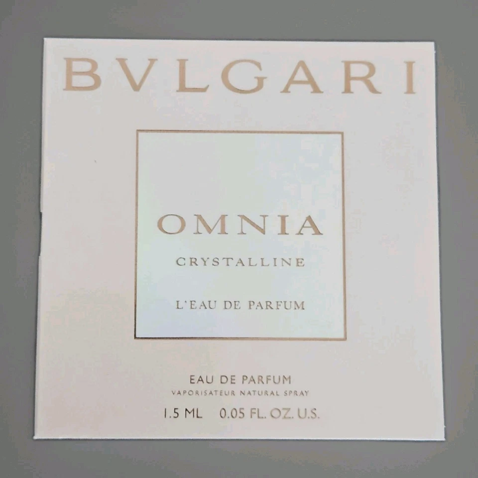 10x Bvlgari Omnia Crystalline 15 ml Eau De Parfum Spray 10x 1,5 ml