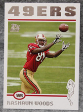 2004 Topps Rashaun Woods Rookie Card #355 49ers. rookie card picture
