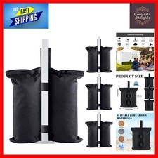Heavy Duty Gazebo Sand Weights - Set of 4 Black Waterproof Bags