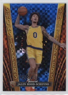2023 Finest Blue Checkerboard Refractor 83/99 Jalen Hood-Schifino Rookie RC 12l9