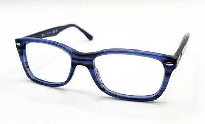 NEW RAY BAN 5228 8053 STRIPED BLUE AUTHENTIC EYEGLASSES 53-17