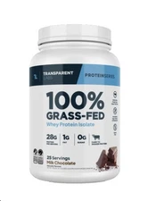 Transparent Labs 100% Grass Fed Whey Protein Isolate🍫 Milk Chocolate 25 Serving