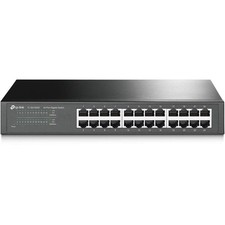 Tp-Link 24 Port Gigabit Ethernet Switch Desktop/ Rackmount Plug Play Shielded