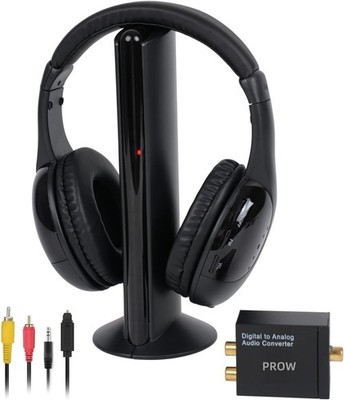 Wireless Headphones for TV with Transmitter and Charging Base