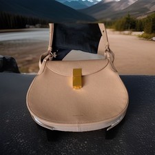 Rare  sold out Demellier  London Crossbody Saddlebag  (Lausanne) clay colour. 
