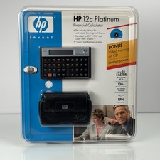 New Sealed HP 12C Platinum 25th Anniversary Edition Financial Calculator 2006