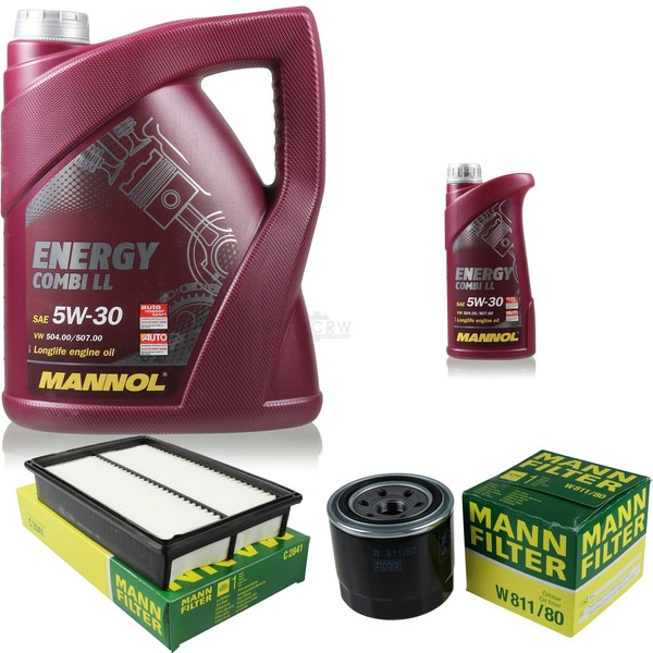 Motor-ÖL 6L Mannol 5W-30 Combi LL+MANN-FILTER Filterpaket Filterpaket-image