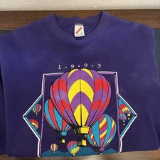 Vintage Kodak Sweatshirt L, Purple 1993 Albuquerque Balloon Festival unisex