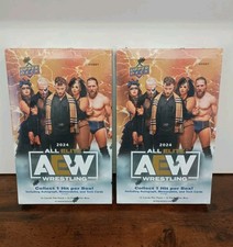 2024 Upper Deck All Elite AEW Wrestling Hobby Box - Lot of 2 New Sealed