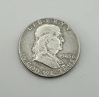 1963-D Ben Franklin Half Dollar Silver Coin Circulated Ungraded