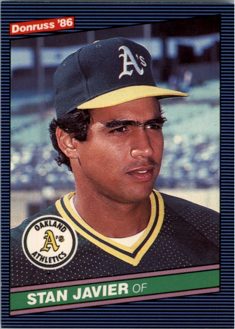 1986 Donruss #584 Stan Javier RC Rookie Oakland Athletics *+* | eBay