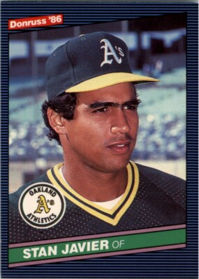 1986 Donruss #584 Stan Javier RC Rookie Oakland Athletics *+* | eBay