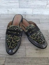 Betsey Johnson Markerr/Marko Animal Print Penny Loafer Slides 7