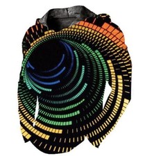 Men Hoodie Pullover Hooded 3D Optical Illusion Colorful Sweatshirt LightWeight