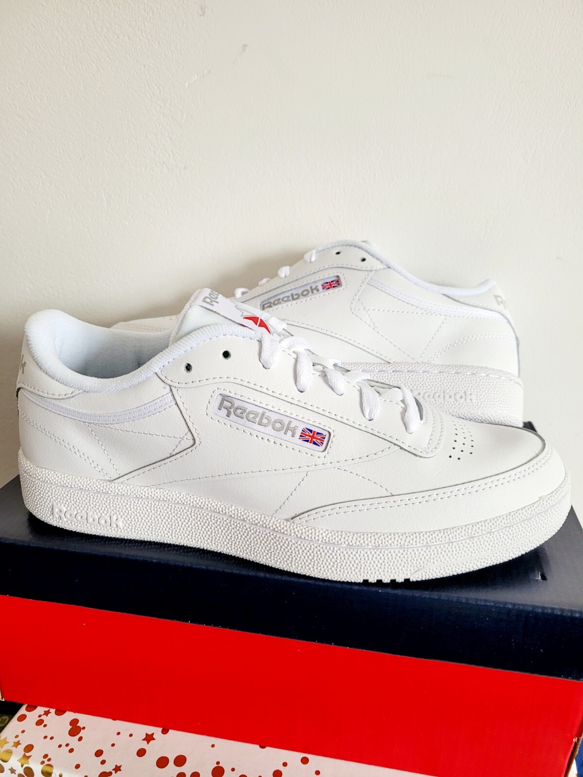 Men's Reebok Classic Leather C 85 Trainers White RRP £80 image 2