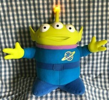 DISNEY PIXAR TOY STORY  TALKING SPACE ALIEN PLUSH  LIGHT UP ANTENNA  12"