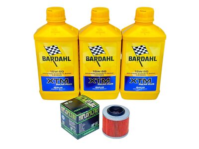 Kit Tagliando 3 Lt Öl Bardahl Xtm 15W50 + Filter Husqvarna Dakar 650 2005