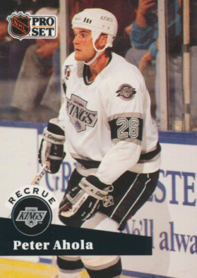 1991-92 Pro Set French #540 PETER AHOLA - Los Angeles Kings