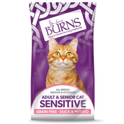 Burns Sensitive Grain Free Duck Potato 300g Dry Cat Food