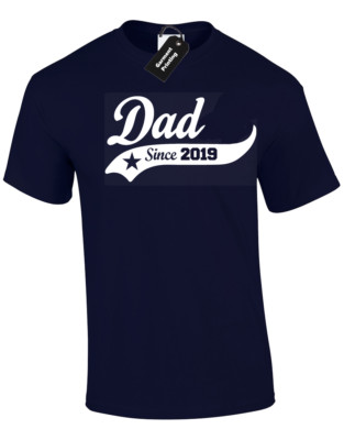 PAPA SINCE 2019 HERREN T-SHIRT LUSTIGES GESCHENK FÜR IHN NEU PAPA VATER GESCHENKIDEE TOP