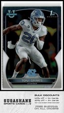 2022 Bowman University 75 Tony Grimes 1ST  UNC Tarheels  Football Card