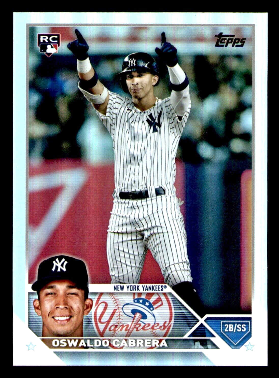 2023 Topps Oswaldo Cabrera Rookie Rainbow Foil #487 - New York Yankees