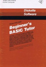 TI-99/4A TI EDUCATIONAL BEGINNERS BASIC TUTOR ON 5.25 DISK AND MANUAL