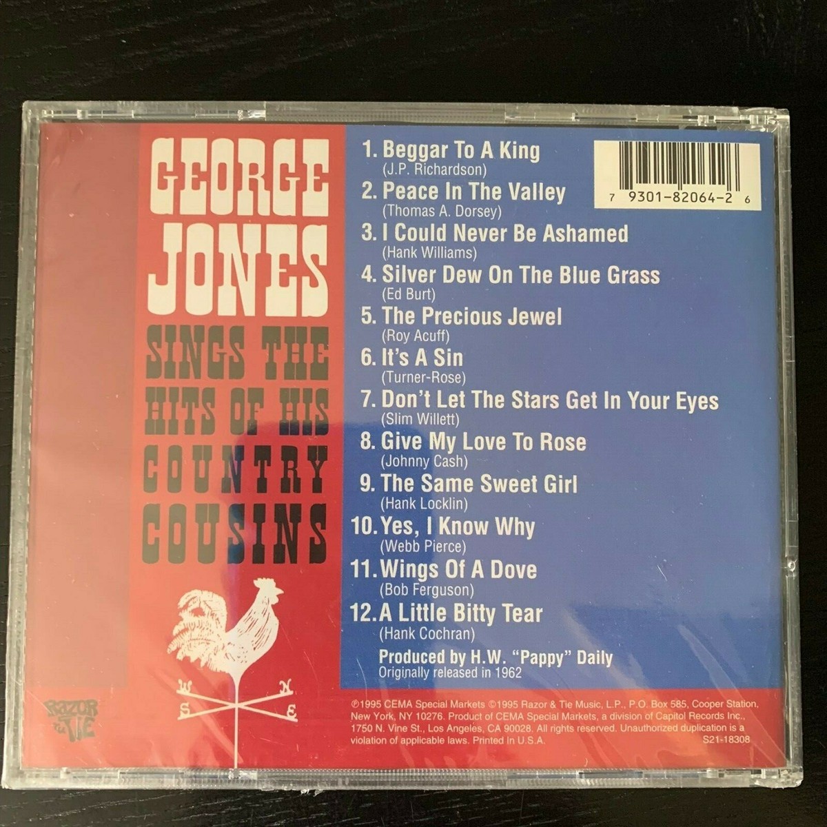 Sings the Hits of His Country Cousins by George Jones (CD 1995  