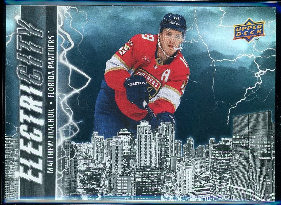2024-25 Upper Deck Series 2 Matthew Tkachuk Electricity Black #EC-17 Florida