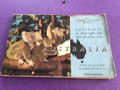 Australien volles Album Lyon Teekarten ausgegeben 1959 Neupreis 6d