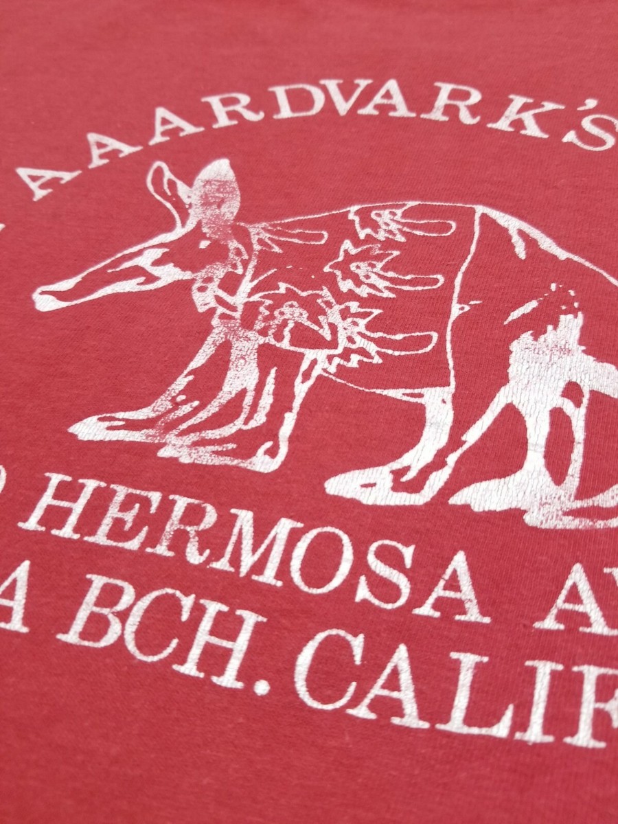 Vintage 80s AARDVARKS ODD ARK T Shirt Sz L Hermosa Beach USA