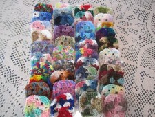   40-3" GRANNY SQUARES BLOCKS 4 AFGHAN, AFGHANS SHADED HANDMADE, ORLON YARN