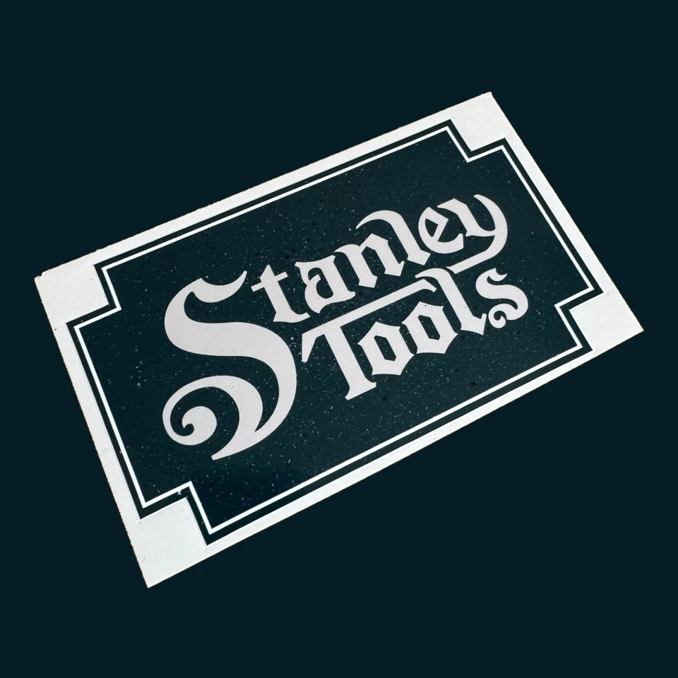 Stanley Tools Vinyl sticker restoration vintage Classic Box Plane Tools Wood Uk