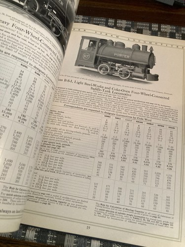 Locomotoras de vapor Porter-ligeras y pesadas: un catálogo de vapor original de 11ª edición - Imagen 19 de 23