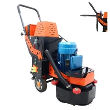 Concrete Cement Ground Grinder Polisher 220V 180mm³/h Vacuum Fan Handrail Adjust