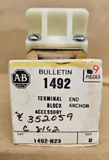 ALLEN-BRADLEY 1492-N23 Terminal Block Accessory- End Anchor (box of 9)