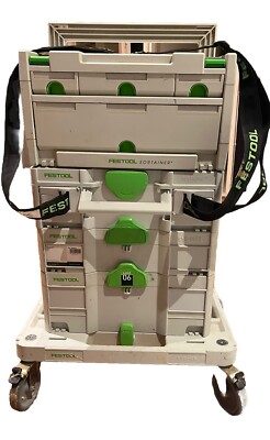 Festool 4~Int MFT Top, Systainer, Drill Bits Organizer, Sortainer, SYS-RB Dolly